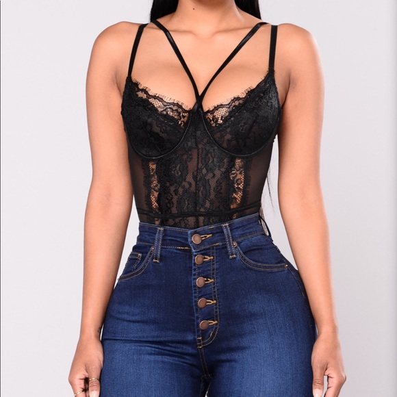 Tops - 🖤 Black Teddy Bodysuit 🖤